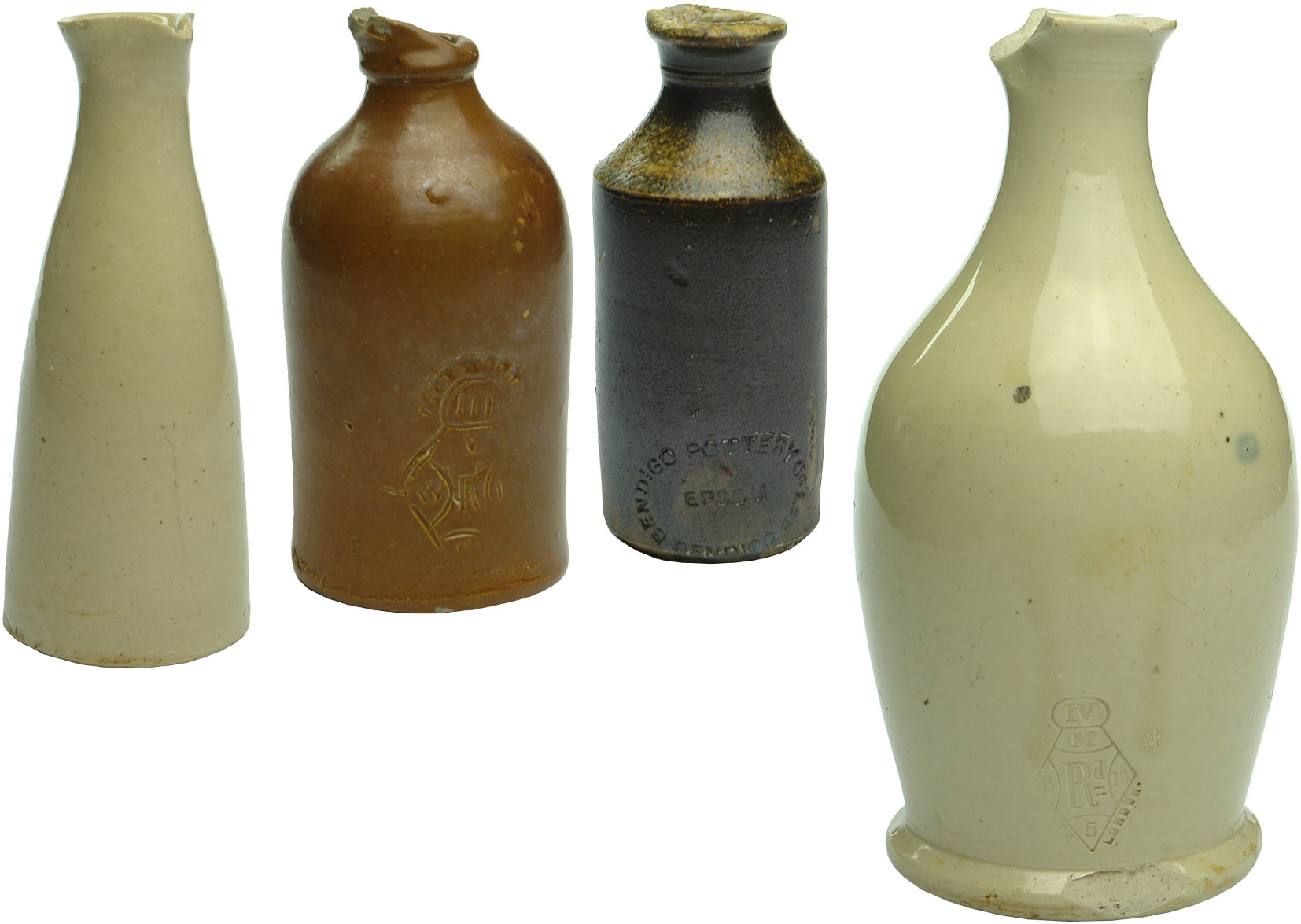 Antique Stoneware Ink Bottles