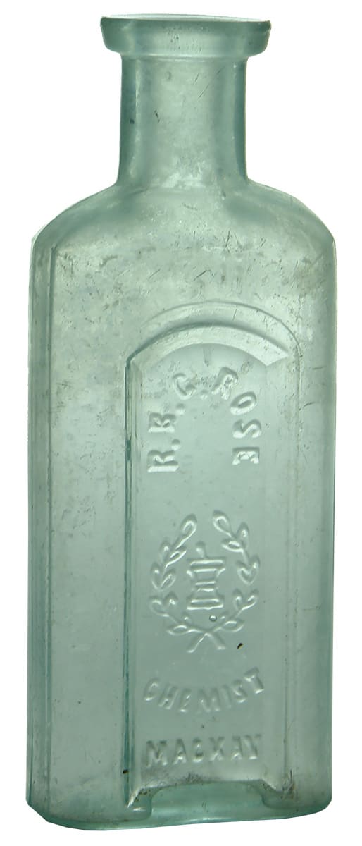 Rose Chemist Mackay Antique Bottle