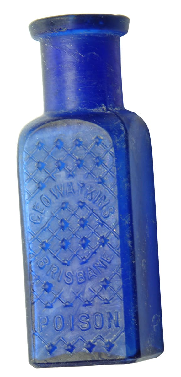 Watkins Poison Brisbane Cobalt Blue Bottle