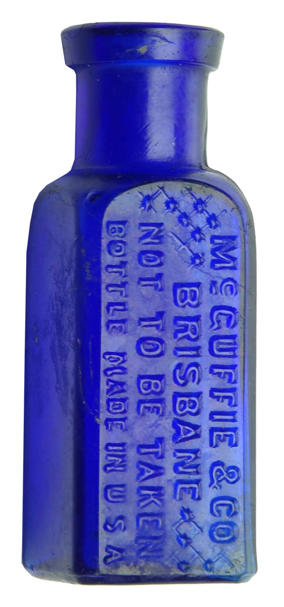 McGuffie Brisbane Chemist Poison Blue Bottle