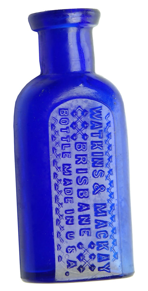 Watkins Mackay Brisbane Cobalt Blue Poison Bottle