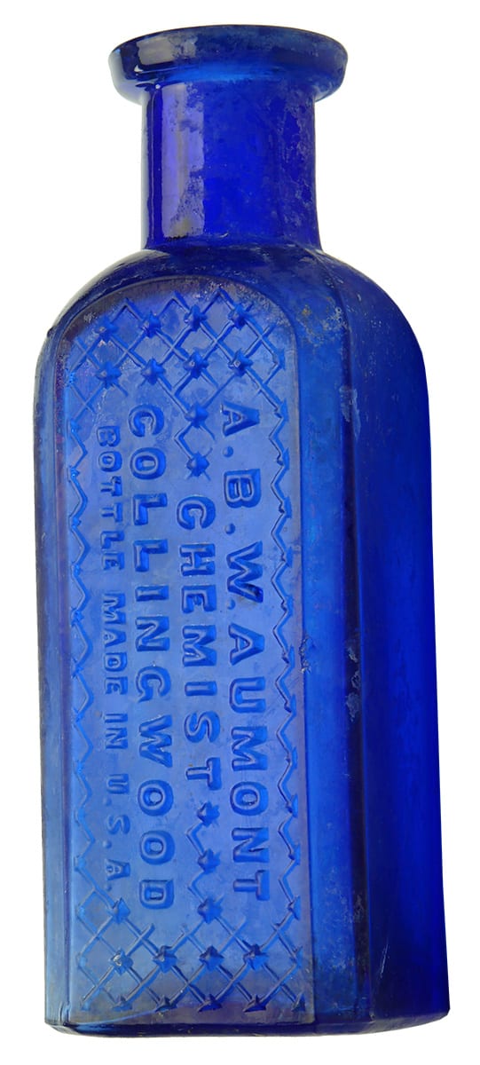 Aumont Chemist Collingwood Cobalt Blue Poison Bottle