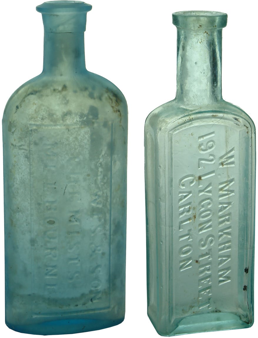 Antique Chemist Prescription Bottles