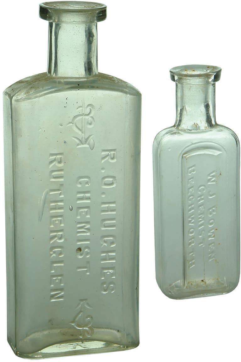 Antique Chemist Prescription Bottles