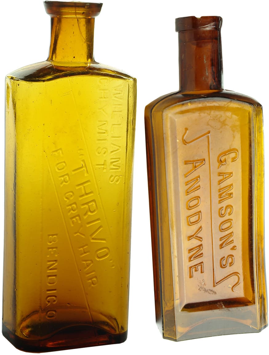 Antique Chemist Prescription Bottles