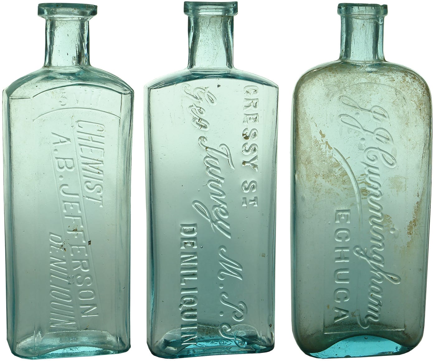 Antique Chemist Prescription Bottles