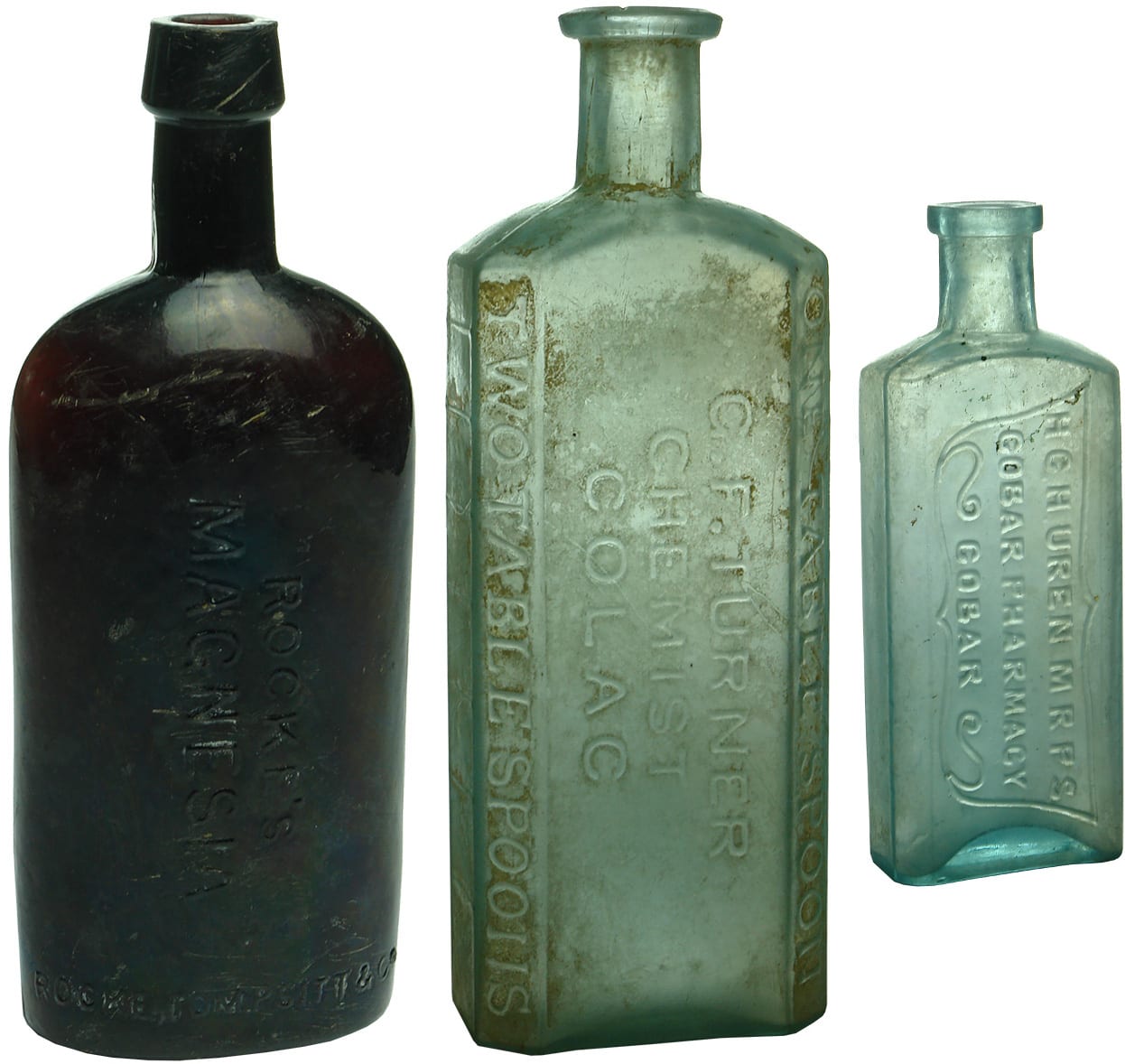 Antique Chemist Prescription Bottles