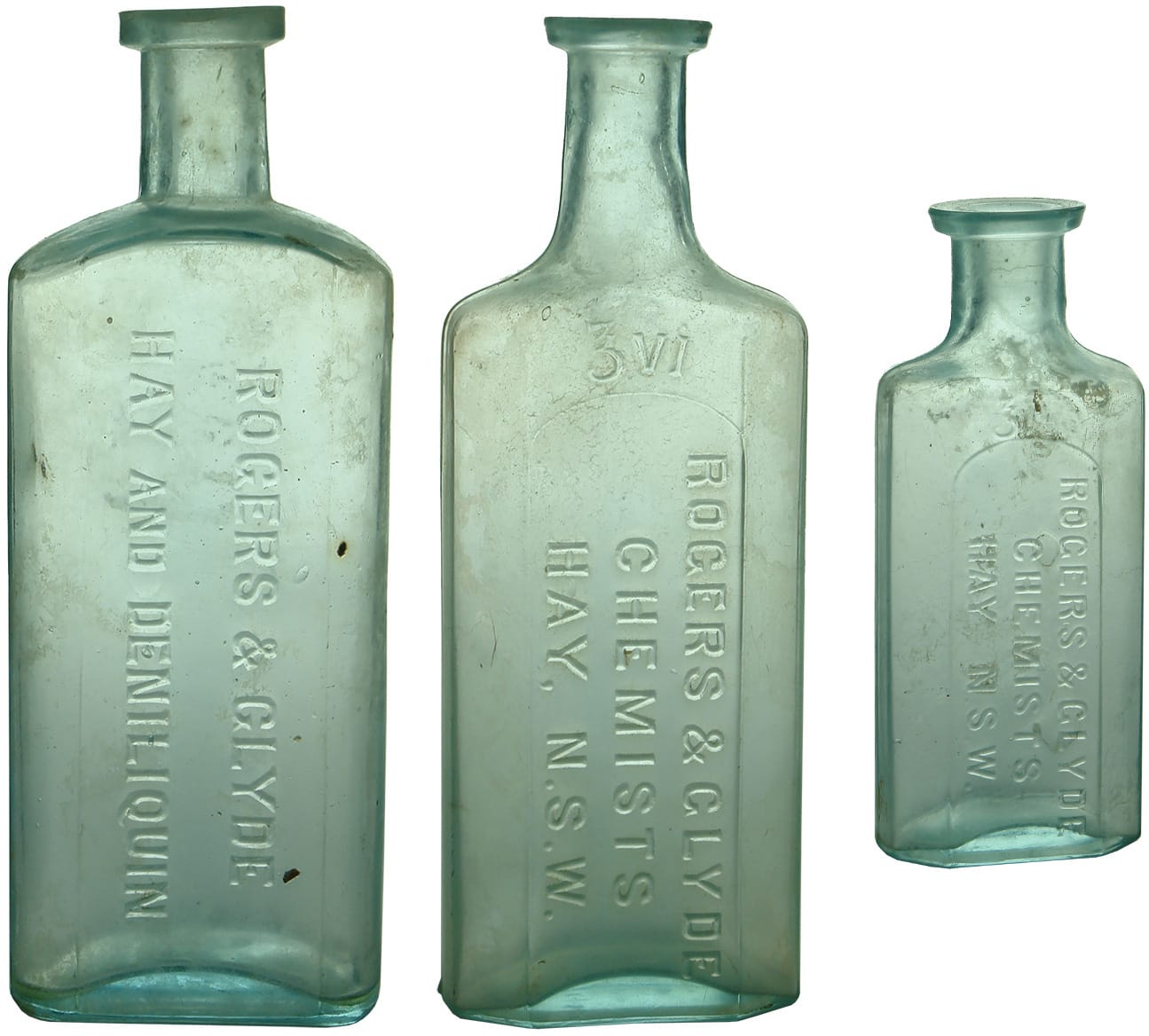 Antique Chemist Prescription Bottles