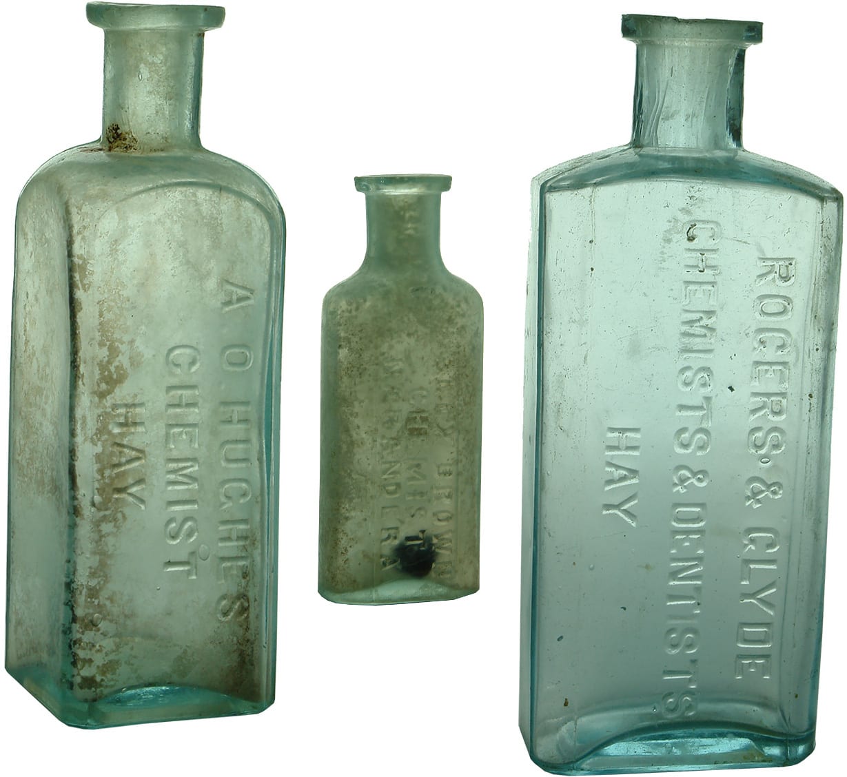 Antique Chemist Prescription Bottles