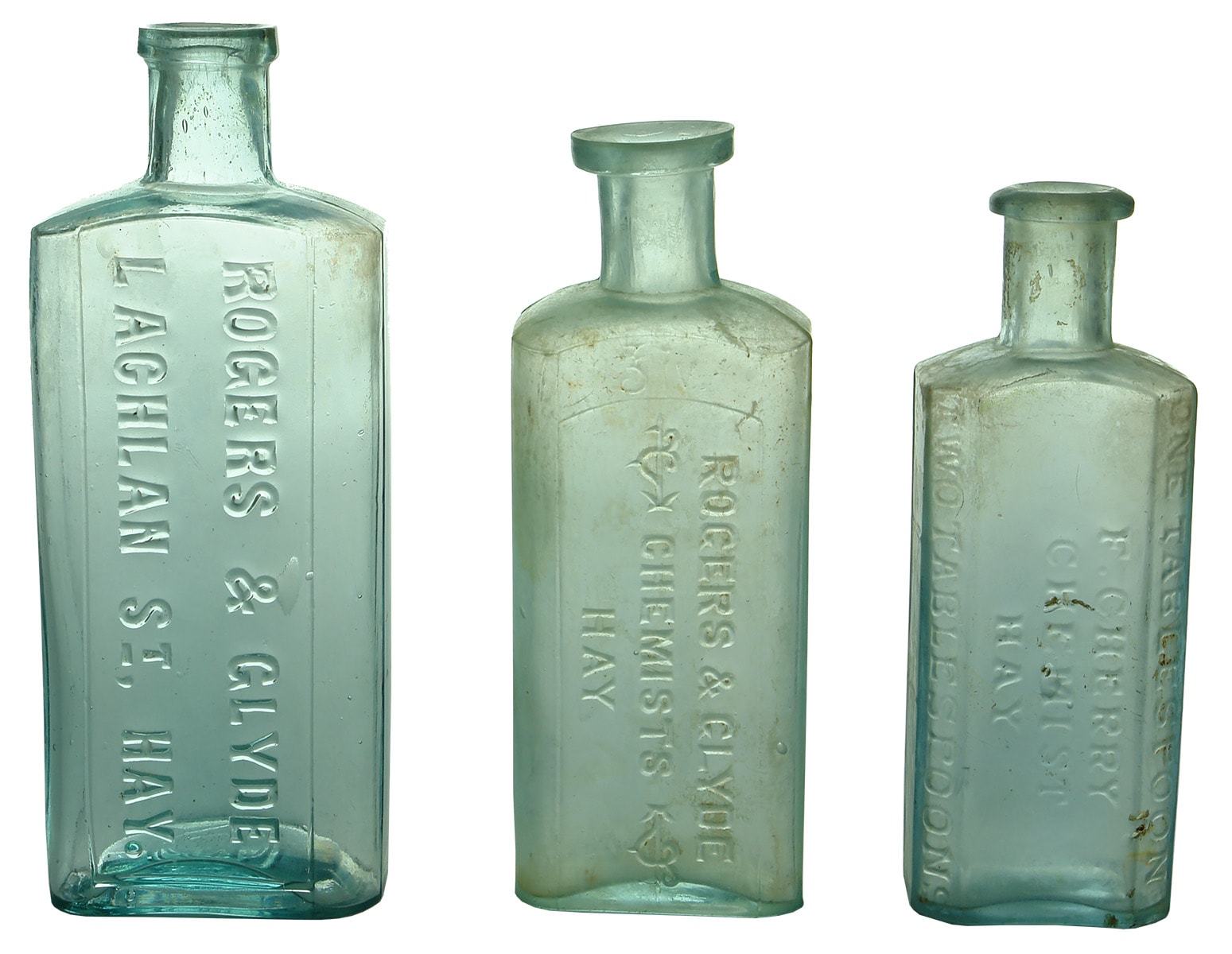 Antique Chemist Prescription Bottles