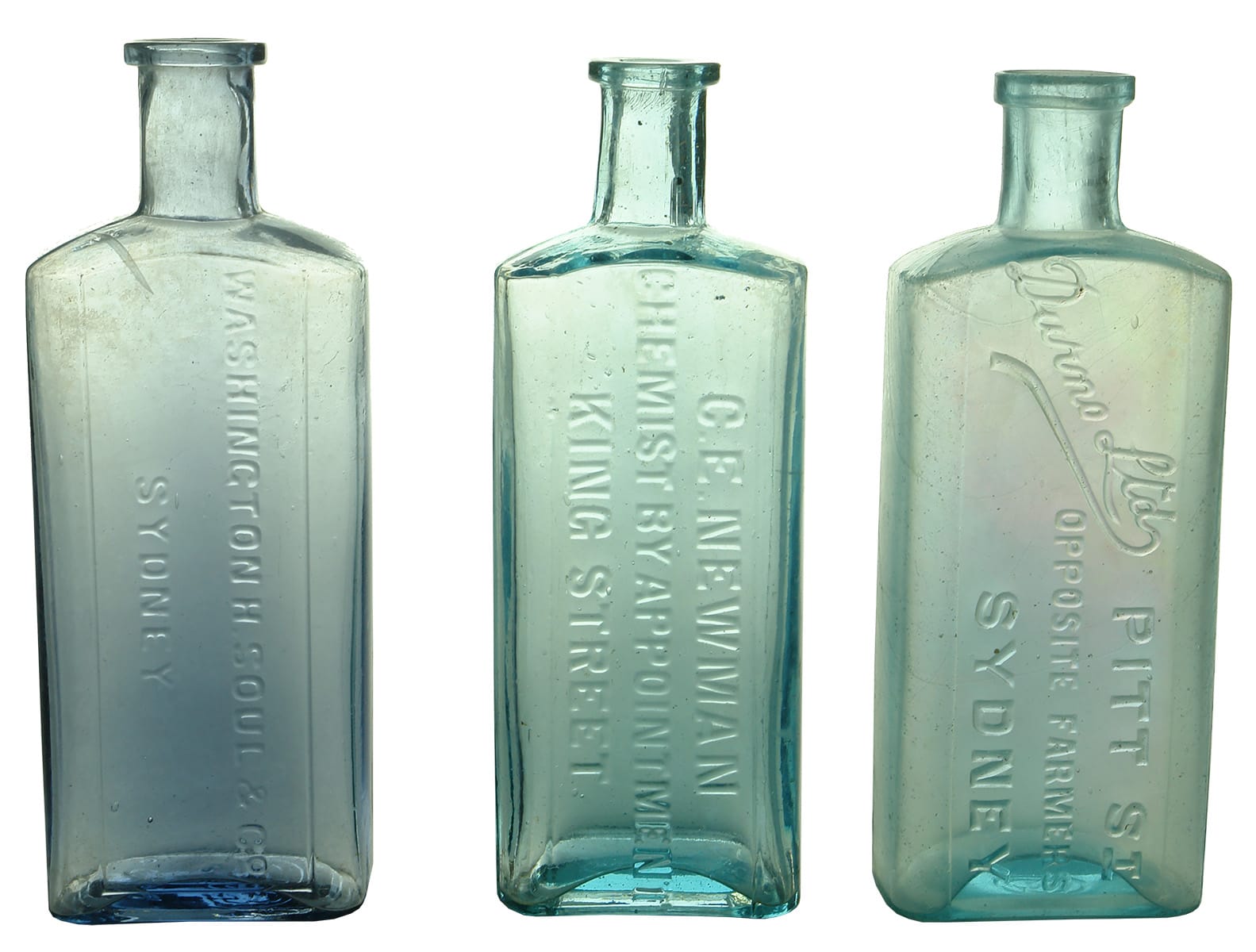 Antique Chemist Prescription Bottles