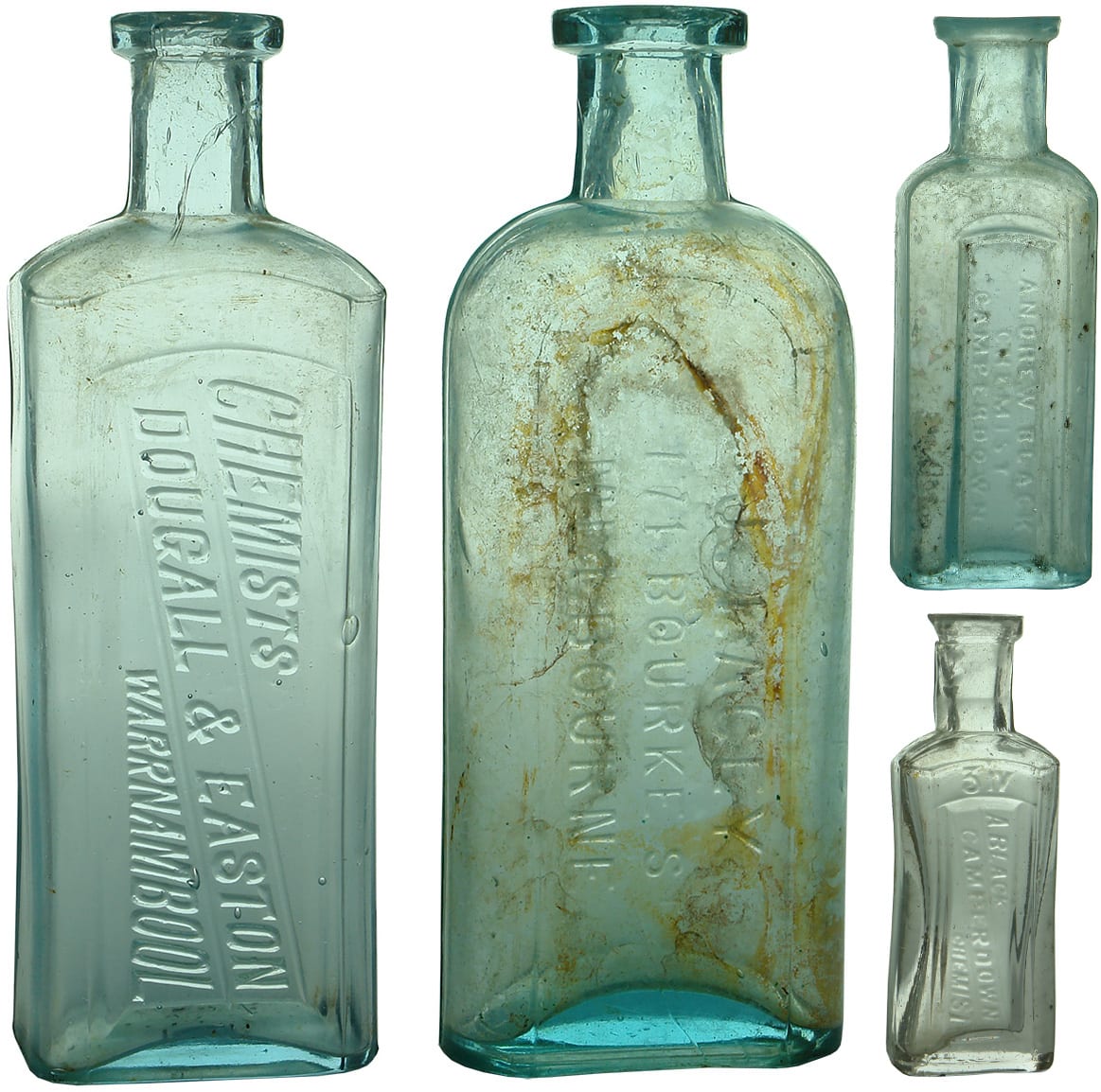 Antique Chemist Prescription Bottles