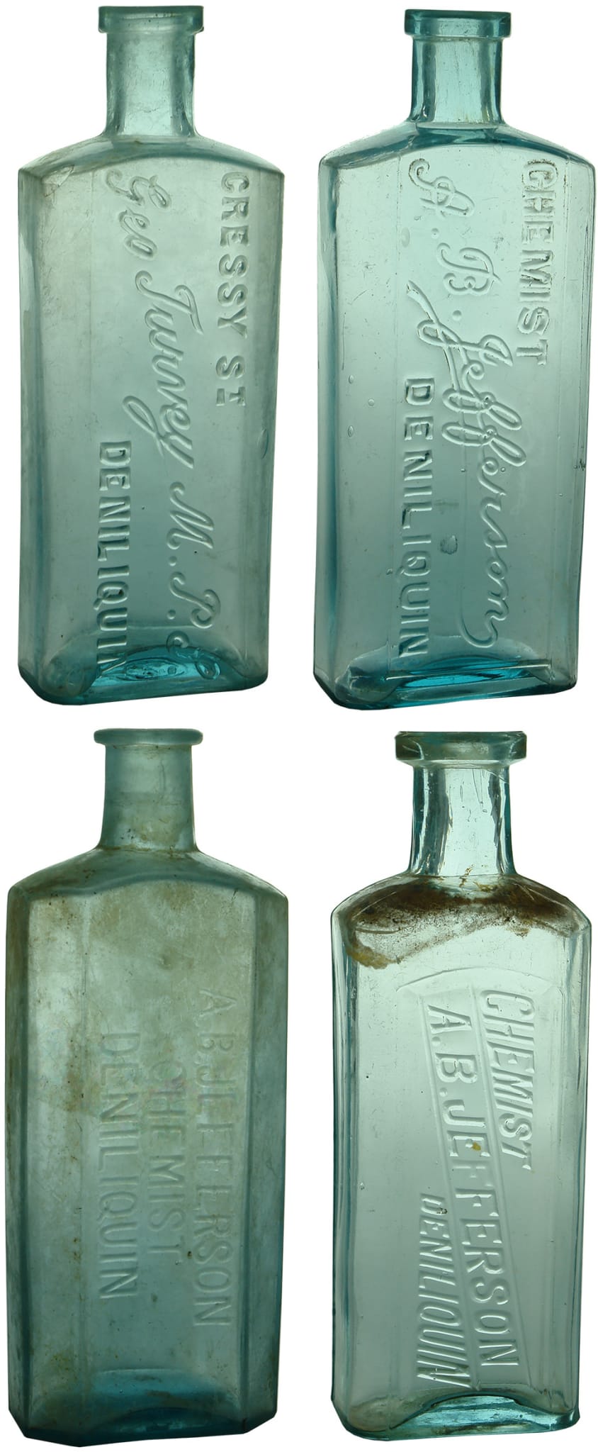 Antique Chemist Prescription Bottles