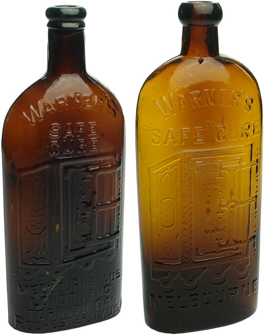 Antique Warners Safe Cure Bottles