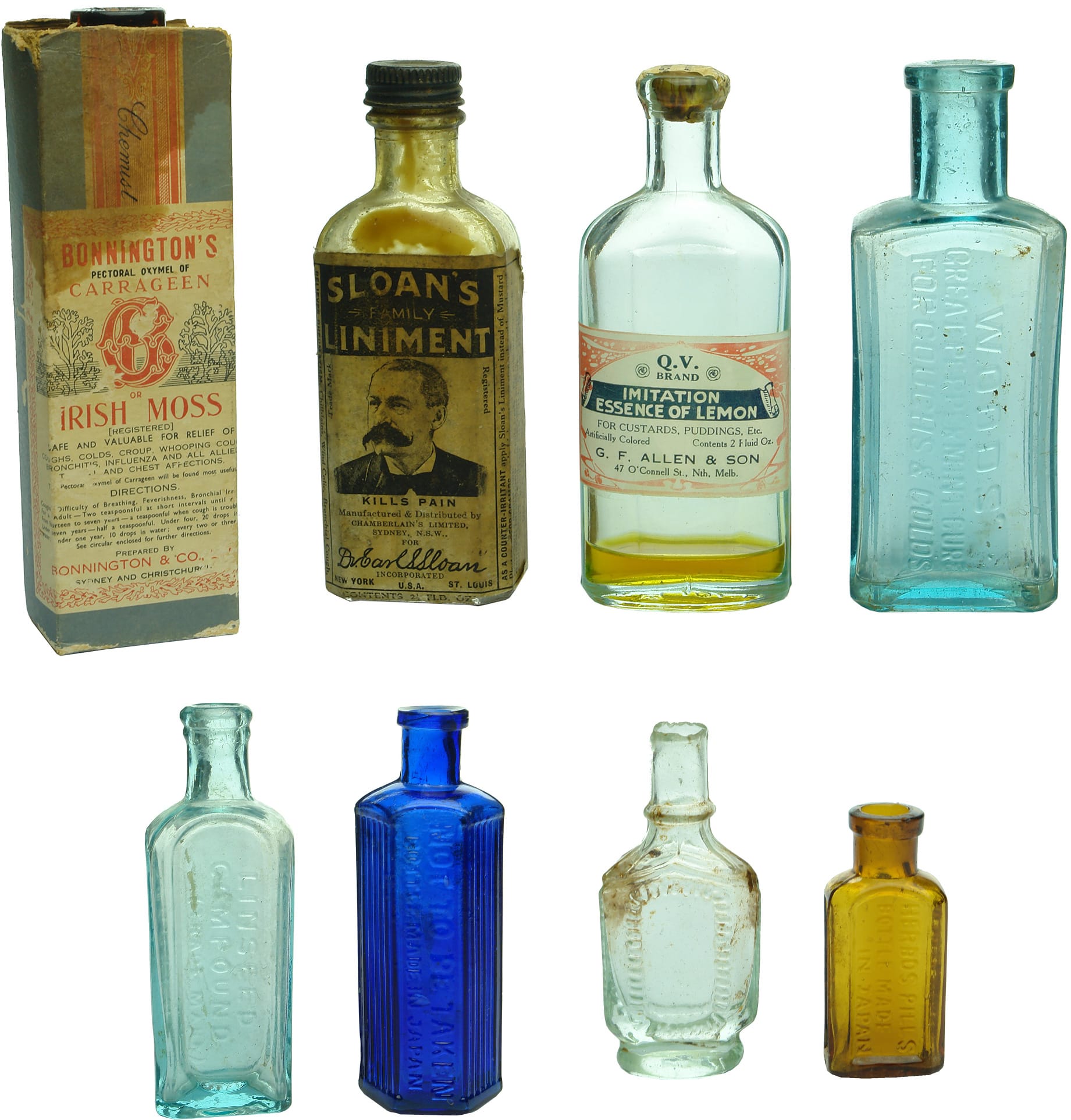 Antique Old Bottles Collectables