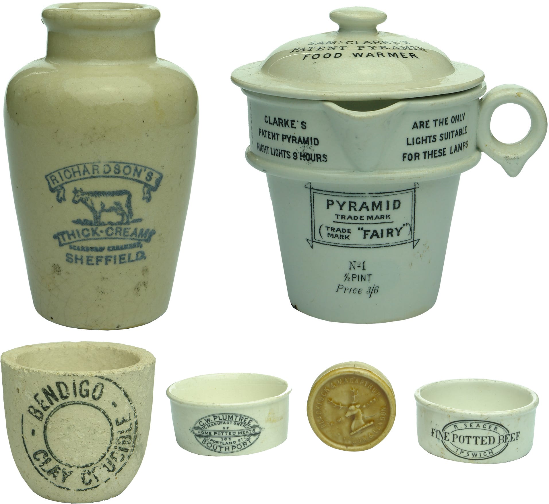 Antique Collectable Printed Ceramic Items