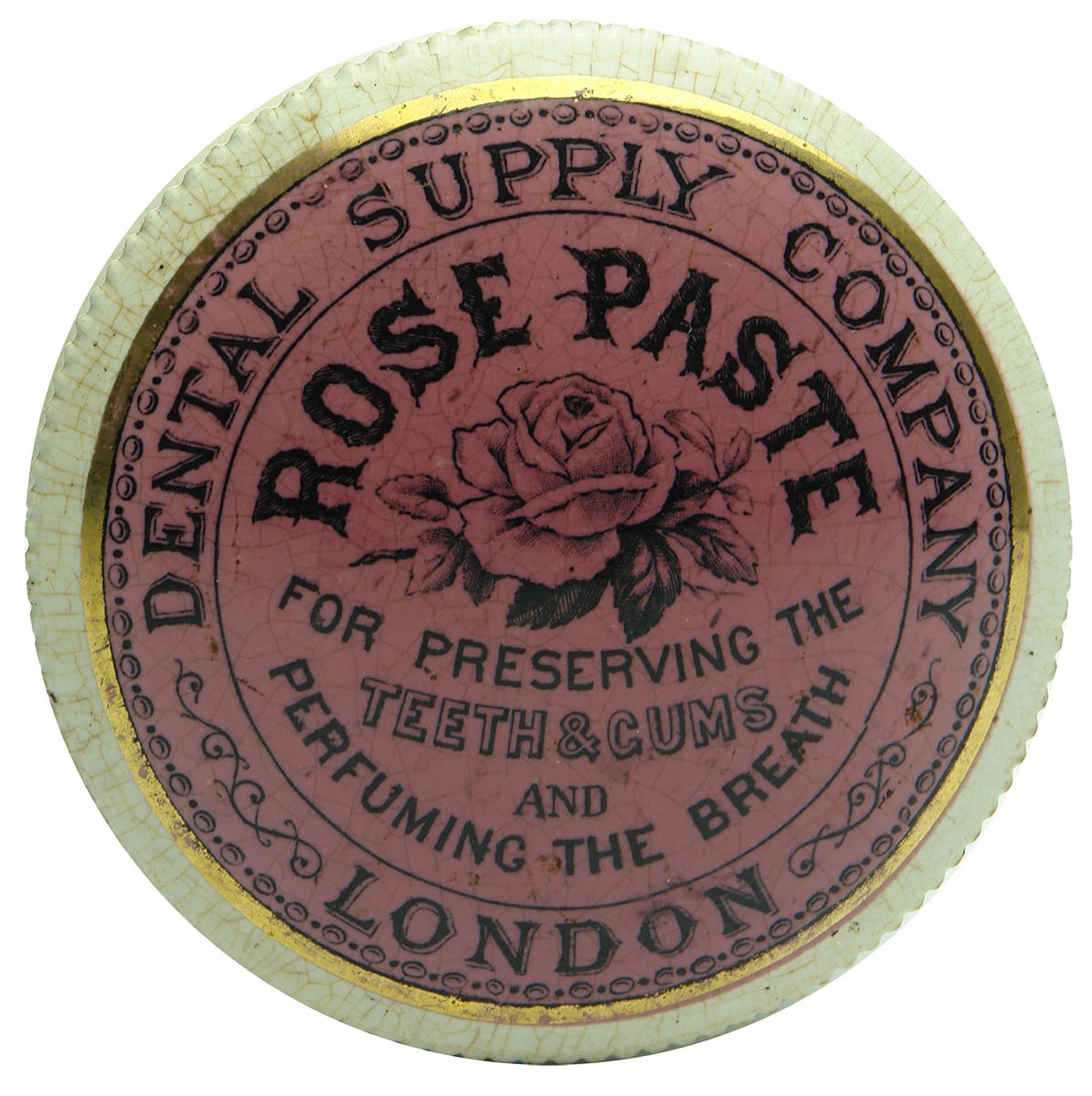 Dental Supply Company Rose Paste Pot Lid