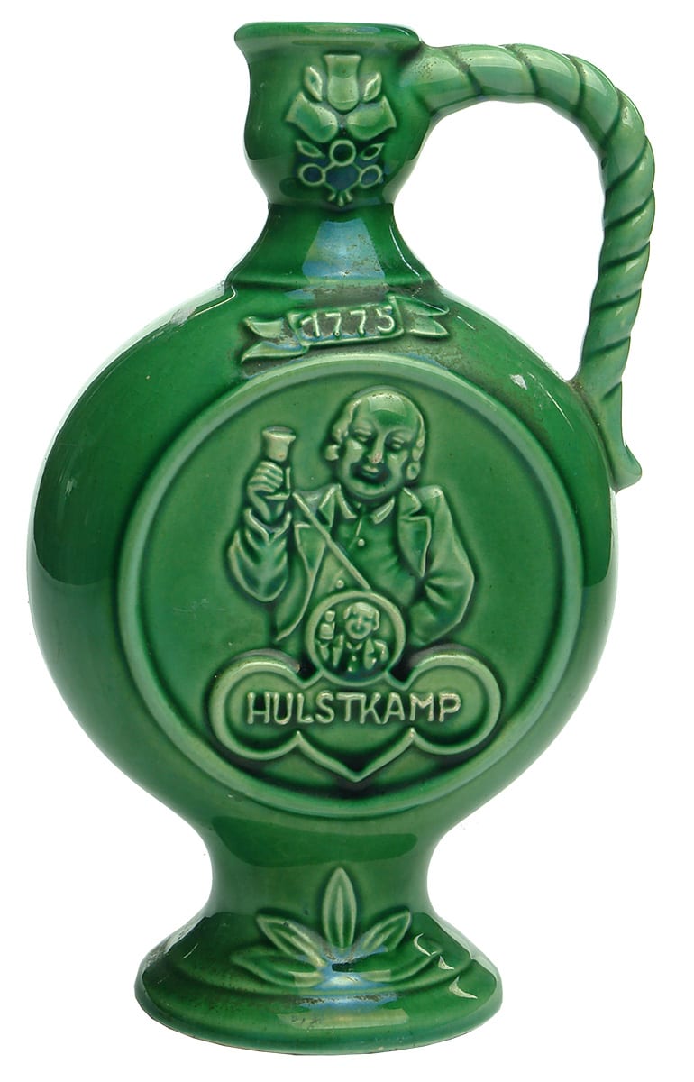 Hulstkamp Green Ceramic Commemorative Bottle