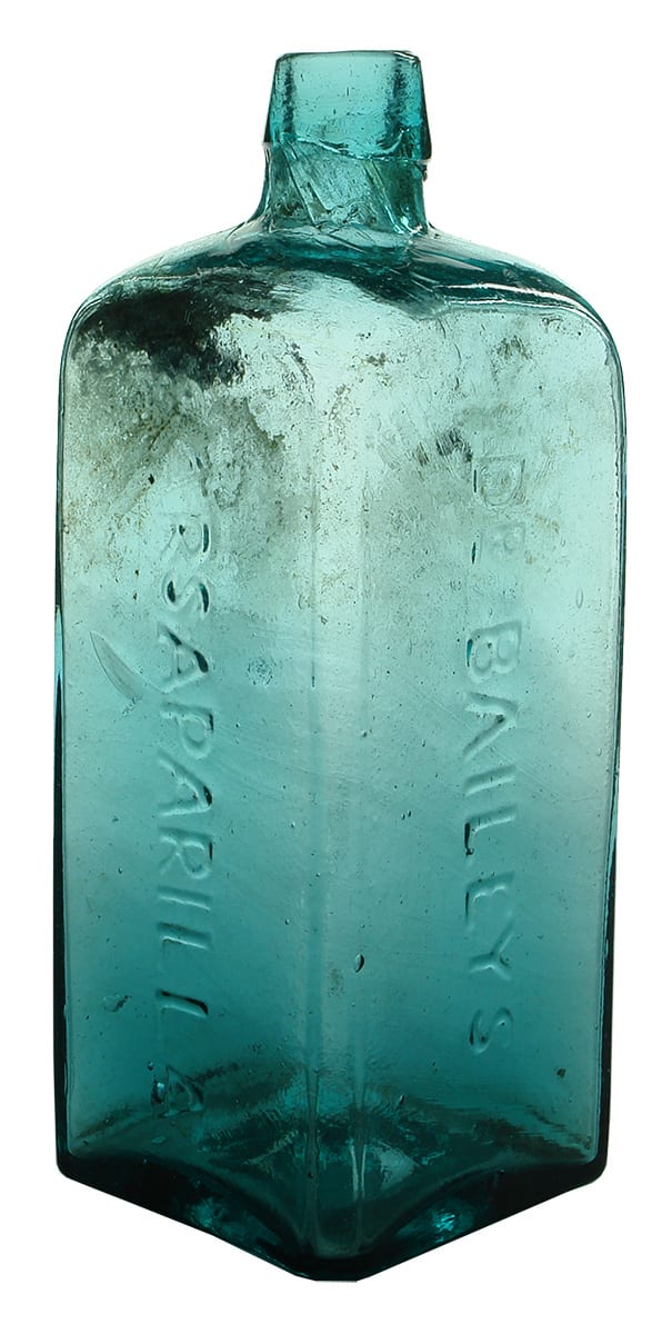 Dr Bailey's Daarsaparilla Antique Glass Bottle