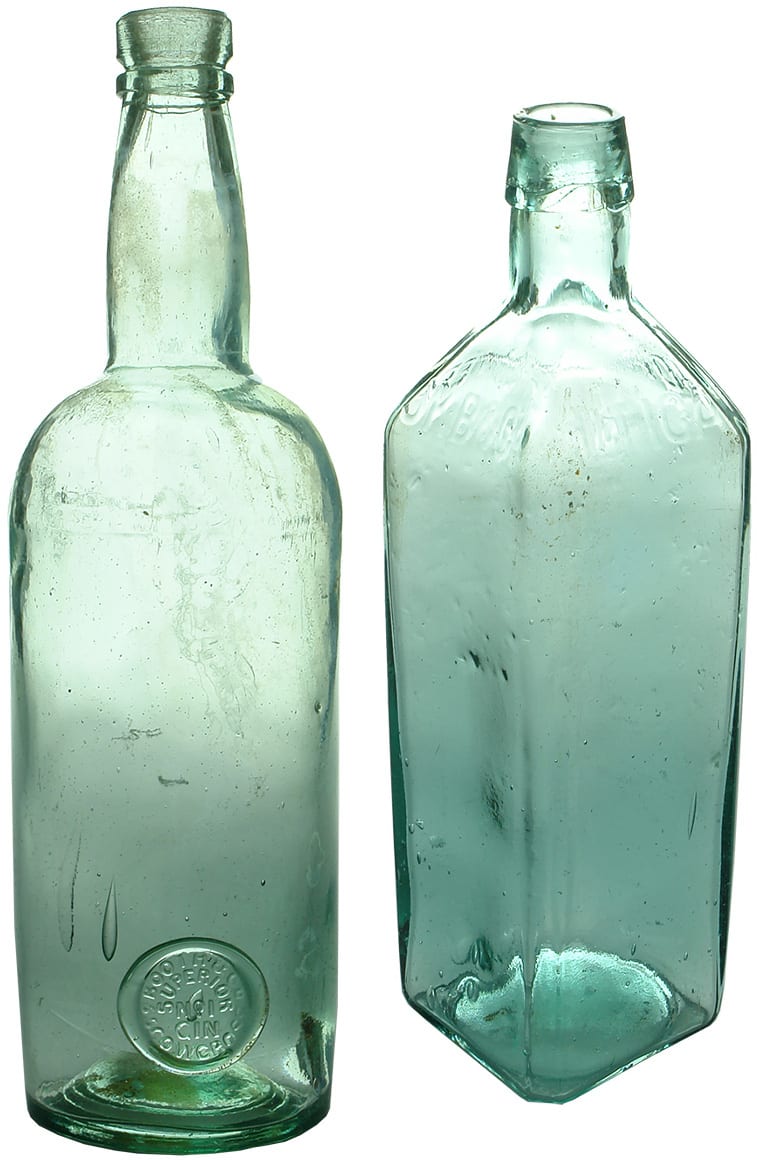 Antique Bitters Gin Bottles