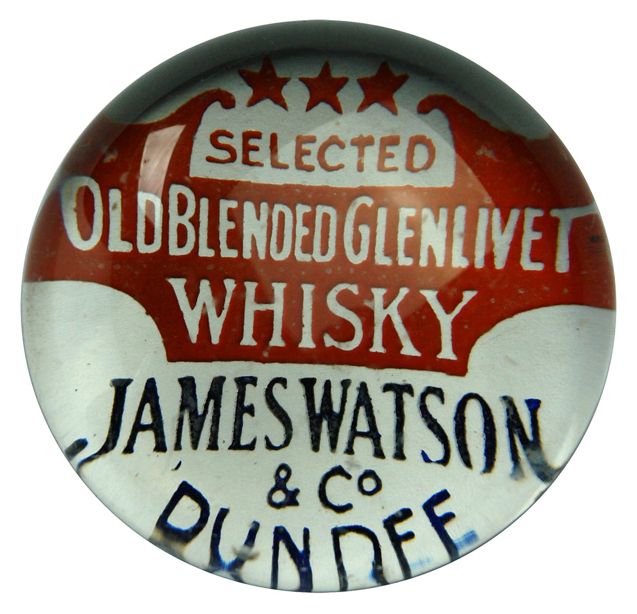 James Watson Glenlivet Whisky Paperweight