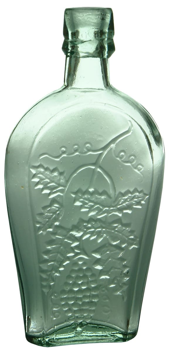 Grape Embossed Brandy Hip Flask