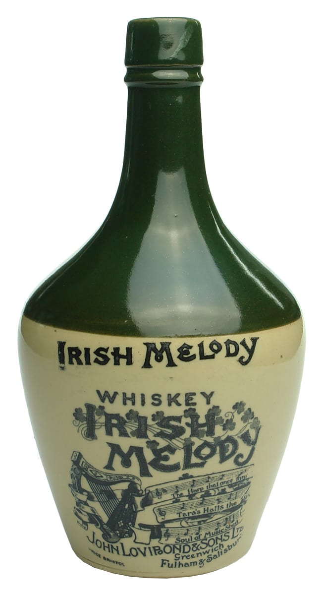 Irish Melody Shamrocks Whiskey Jug
