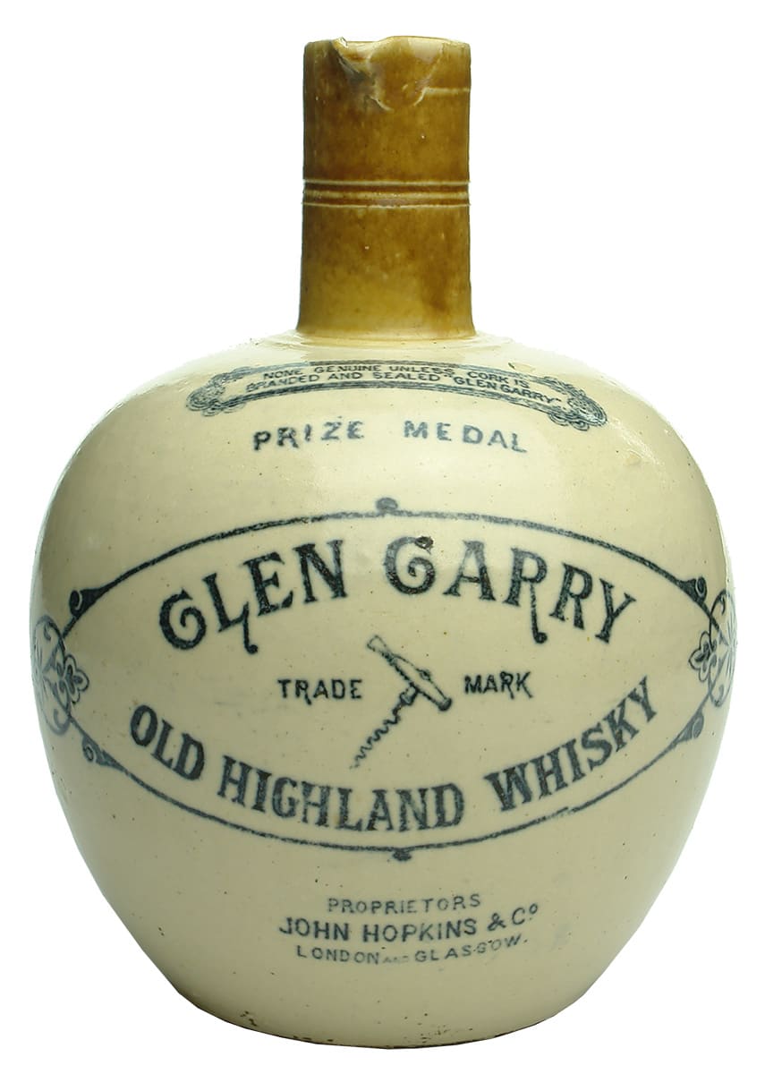 Glen Garry Corkscrew Antique Scotch Whisky Jug