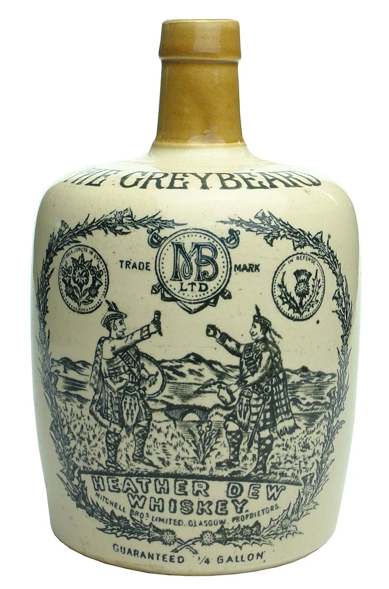 The Greybeard Mitchell Scotsmen Scotch Whisky Jug