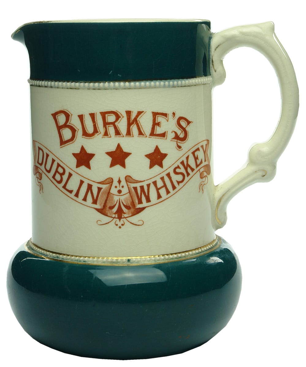 Burkes Dublin Whiskey Water Jug