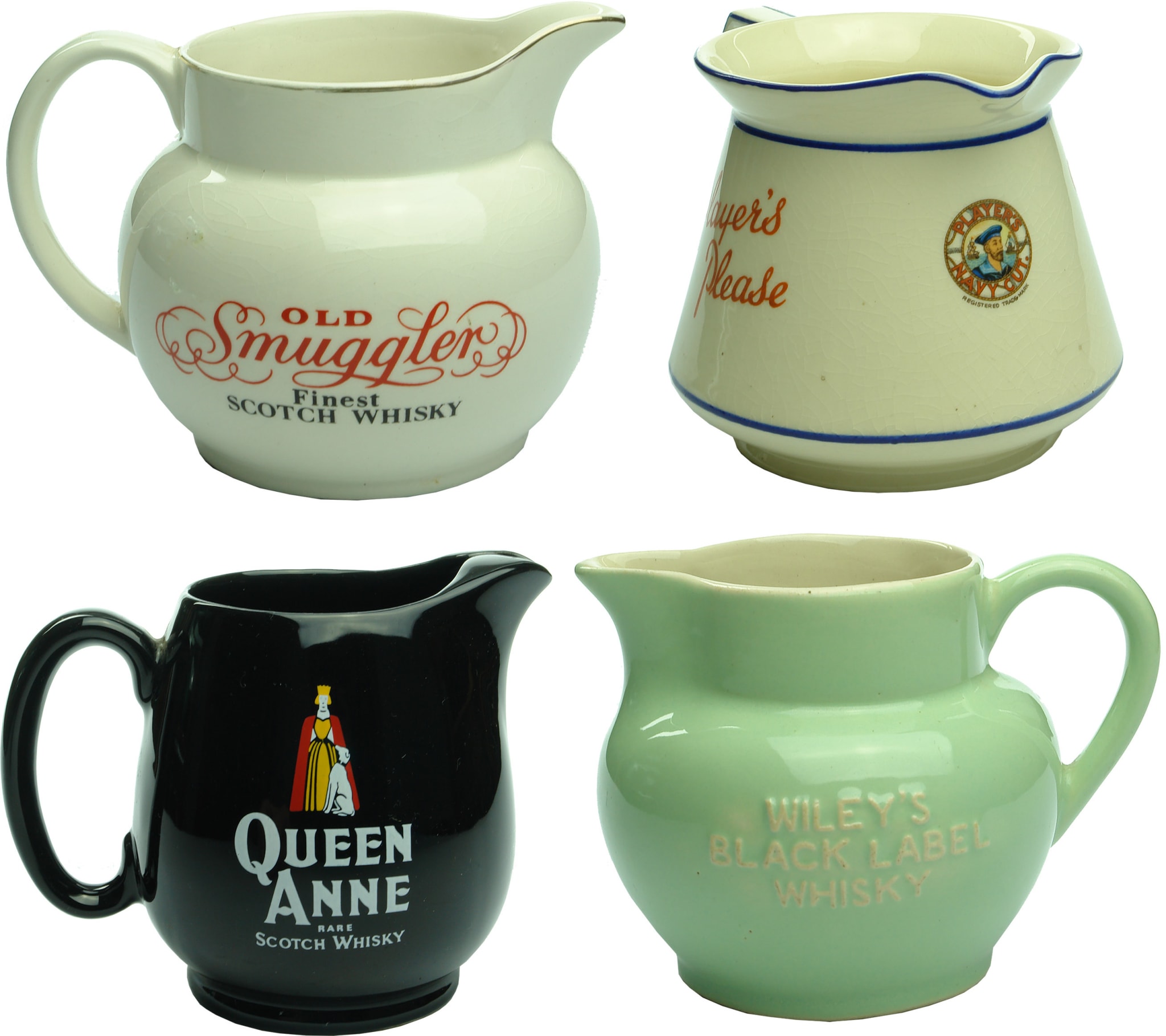 Old Scotch Whisky Jugs Advertising