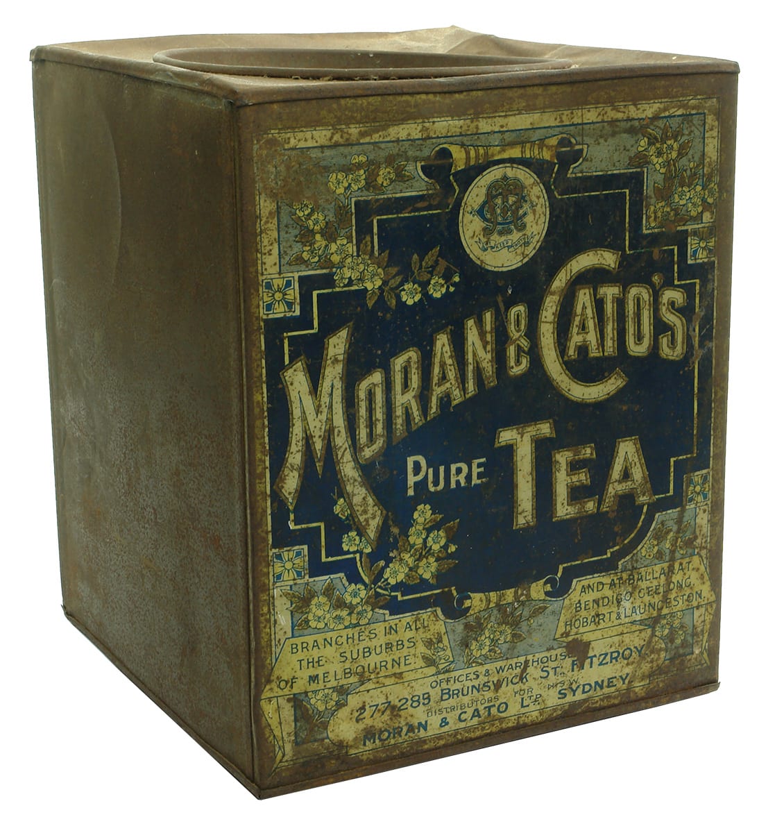 Moran and Cato's Tea Tin