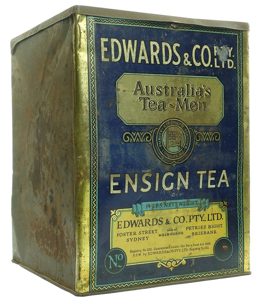 Edwards Ensign Tea Tin