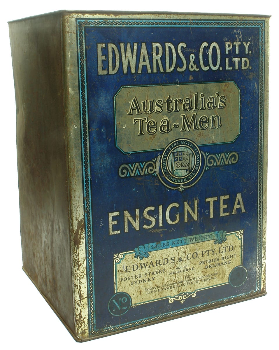 Edwards Ensign Tea Tin