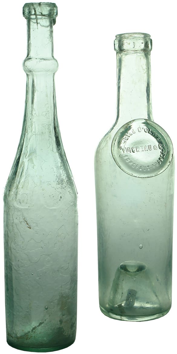 Old Antique Victorian Goldfields Era Salad Oil Bottles