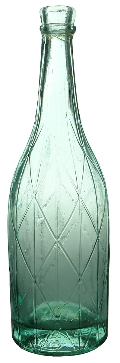 Diamond Lattice Antique Salad Oil Vinegar Bottle