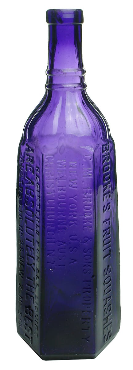 Brooke's Fruit Squashes Purple Cordial Bottle