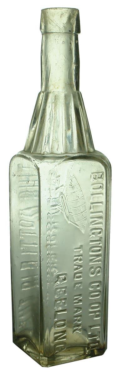 Bollington Hop Beer Geelong Antique Cordial Bottle