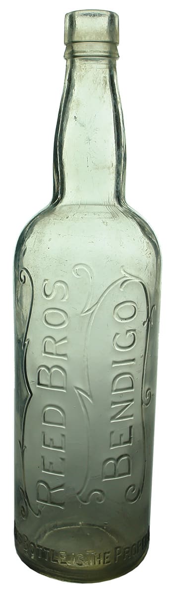 Reed Bros Bendigo Antique Cordial Bottle