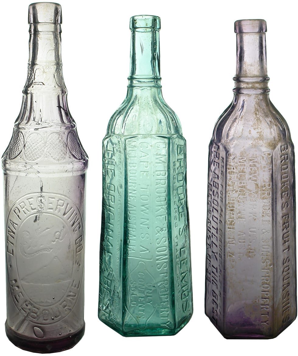 Old Antique Cordial Bottles