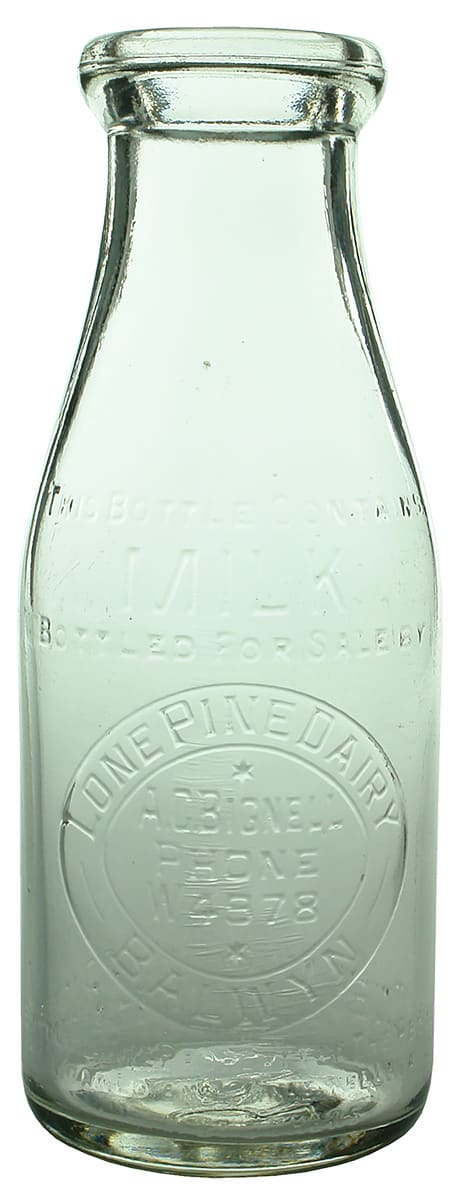 Lone Pine Dairy Balwyn Antique Milk Bottle