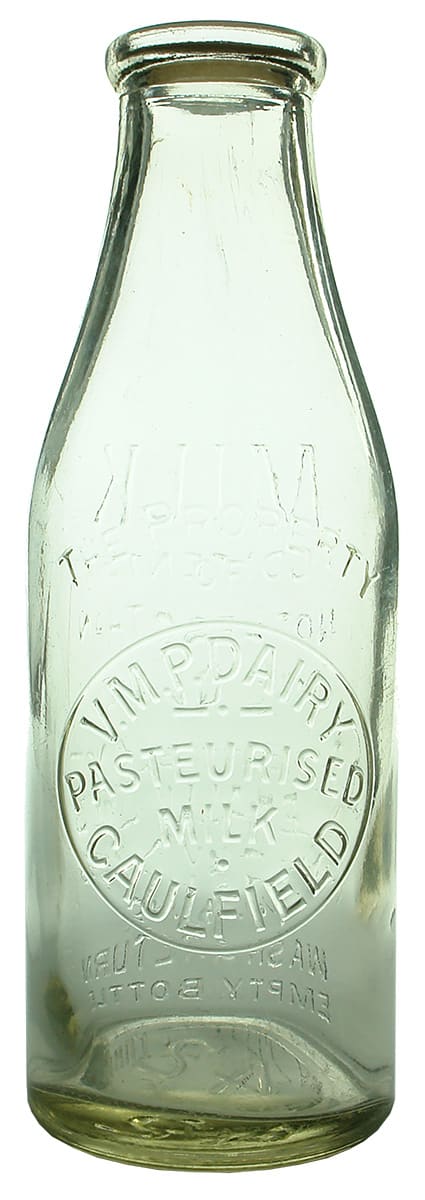 VMP Dairy Caulfield Quart Milk Bottle