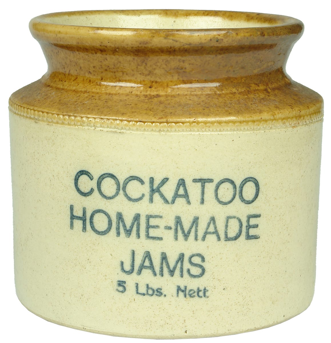 Cockatoo Home-made Jams Stone Jar