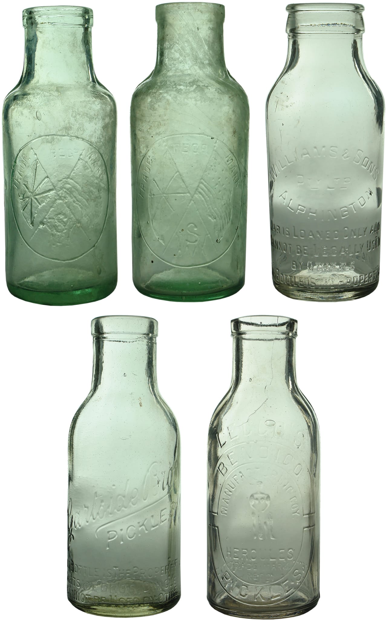 Antique Pickles Bottles