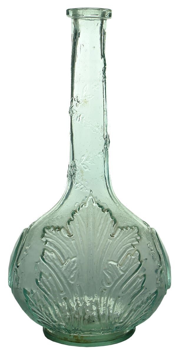 Antique Sauce Bulbous decorated bottle