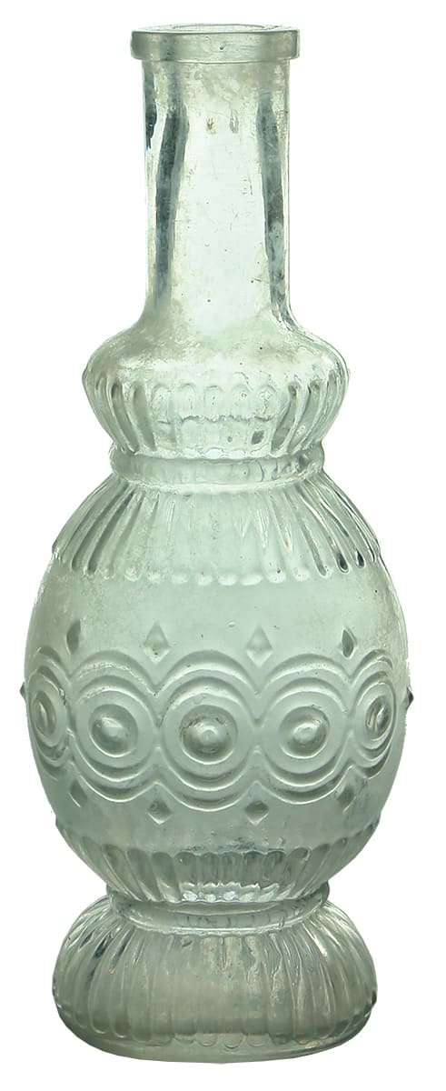 Antique Sauce Bulbous decorated bottle