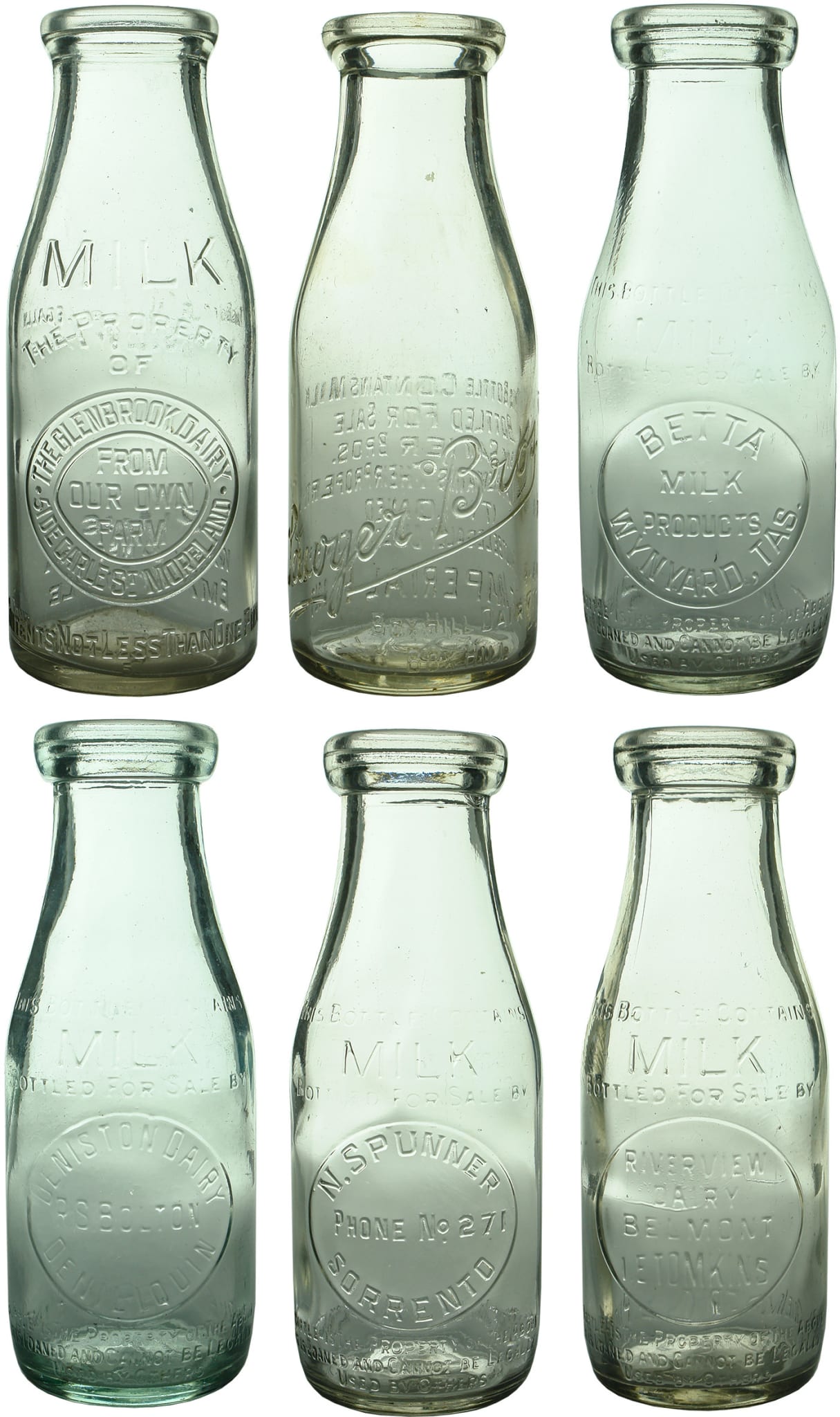 Antique Milk Bottles