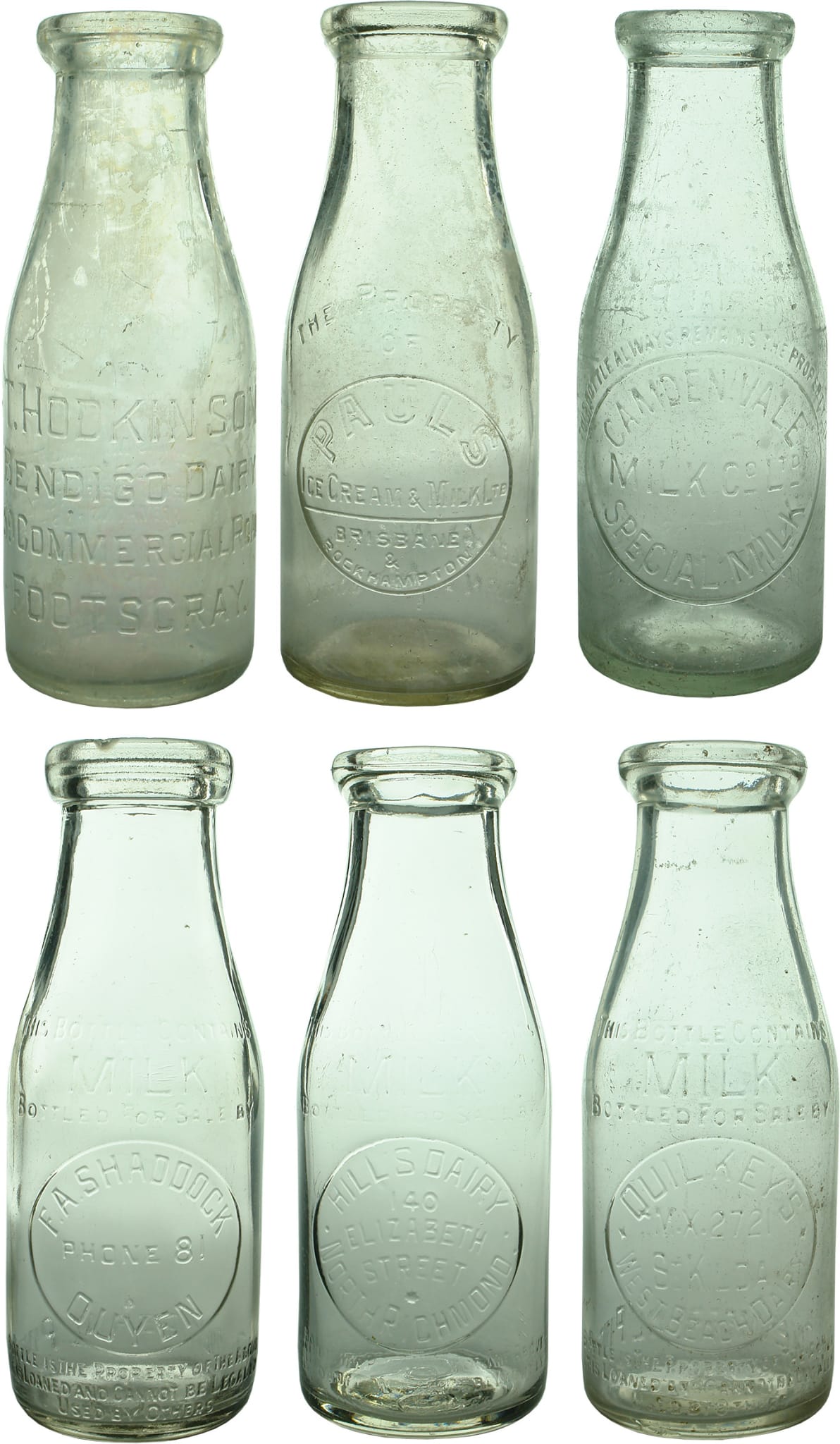 Antique Milk Bottles