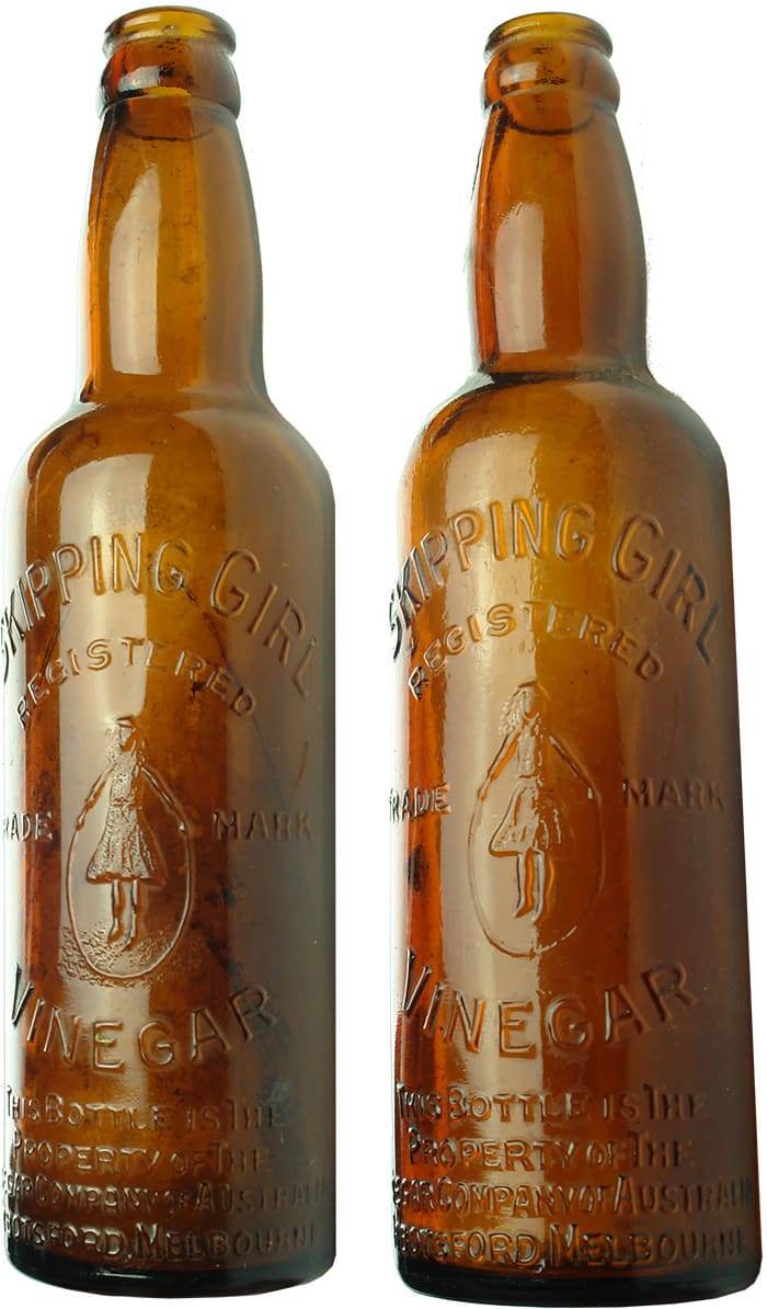 Skipping Girl Vinegar Antique Bottles