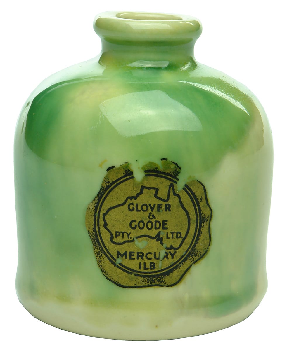 Glover Goode Mercury Majolica Jar